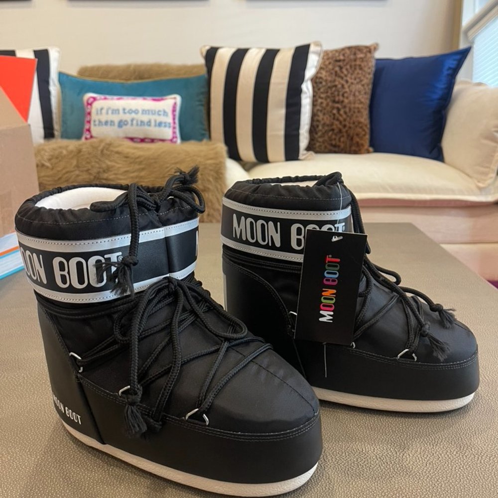 ICON LOW BLACK NYLON BOOTS 36/38